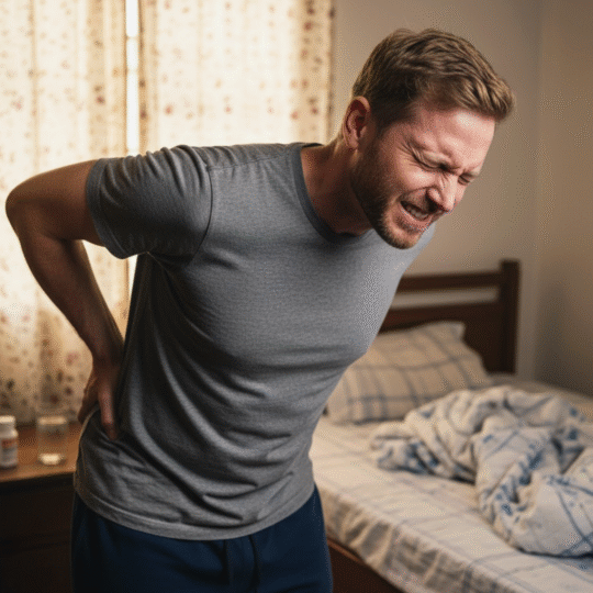 Agonising backpain-limiting movement
